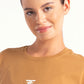 Toffee Core Statement Cropped T-shirt
