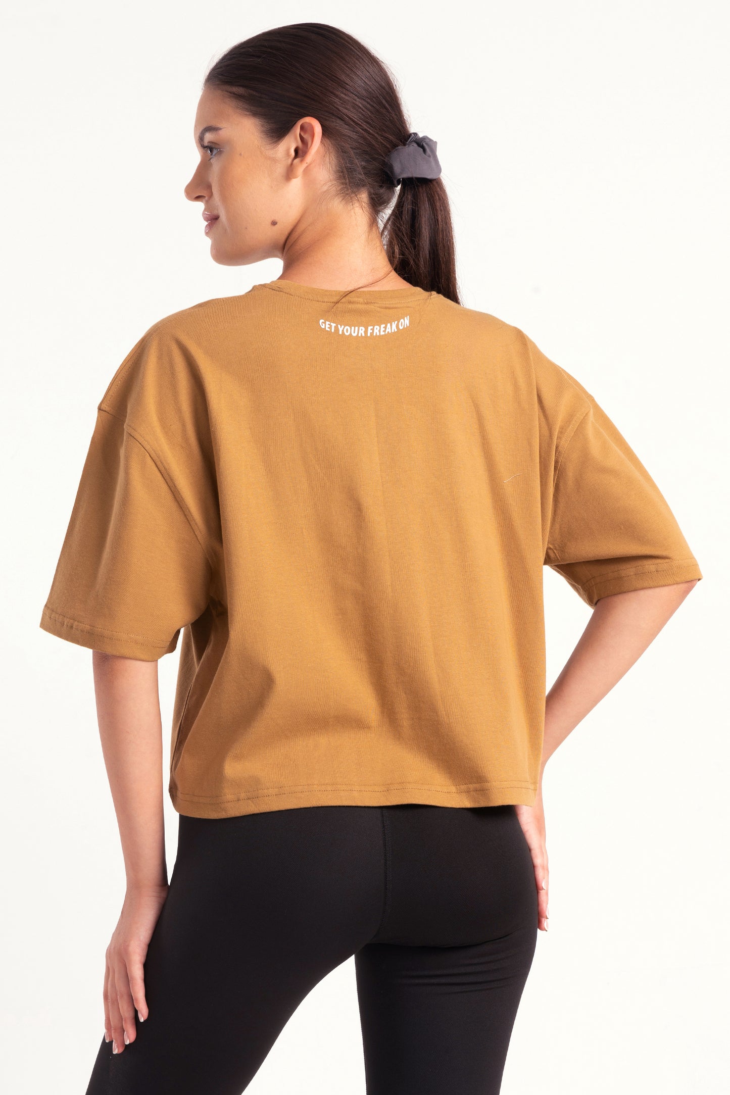 Toffee Core Statement Cropped T-shirt