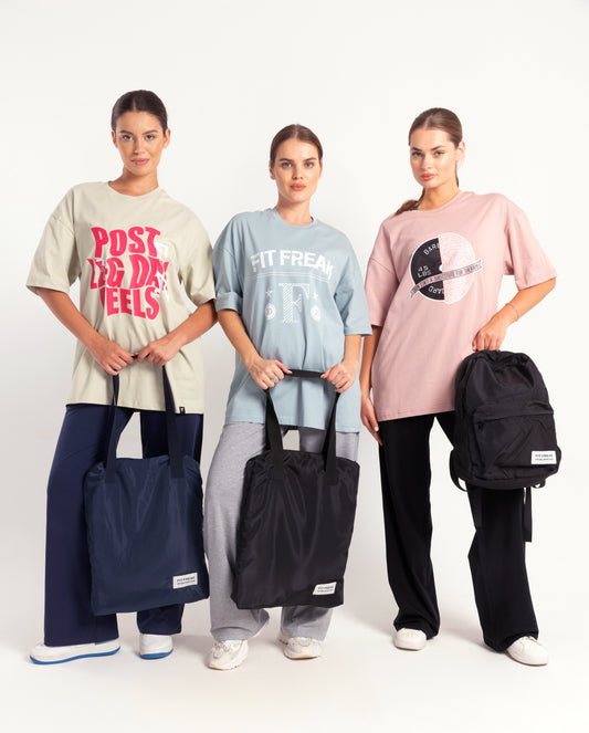 Fit Freak Everyday Tote Bag In Dark Blue