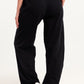 Black Pop Print Sweatpants