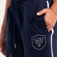Navy Game On Shield Sweatpants