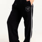 Black Game On Shield Sweatpants