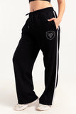 Black Game On Shield Sweatpants