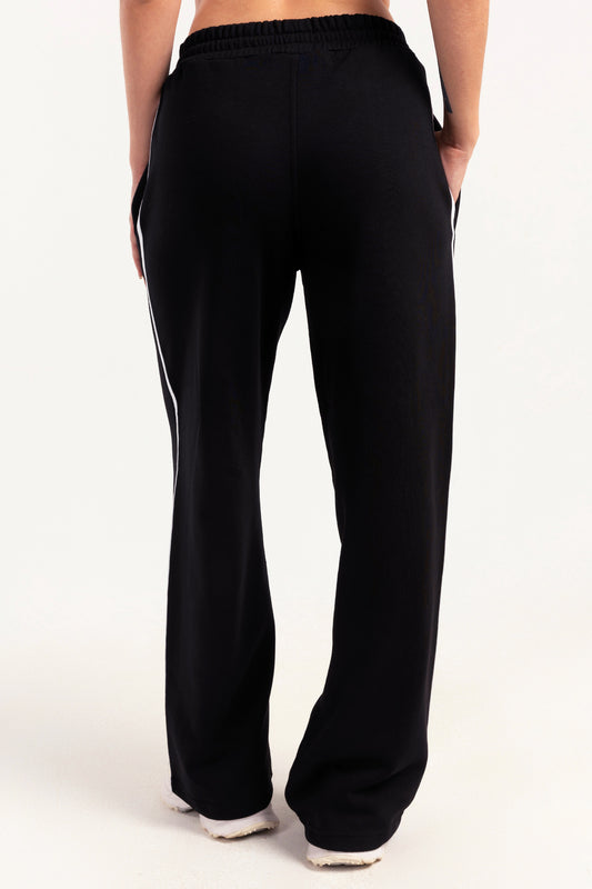 Black Game On Shield Sweatpants