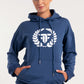 Steel Blue Elite Crest Oversized Hoodie