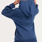 Steel Blue Elite Crest Oversized Hoodie