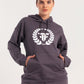 Grey Elite Crest Oversized Hoodie