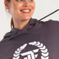 Grey Elite Crest Oversized Hoodie