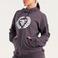 Grey Elite Crest Oversized Hoodie