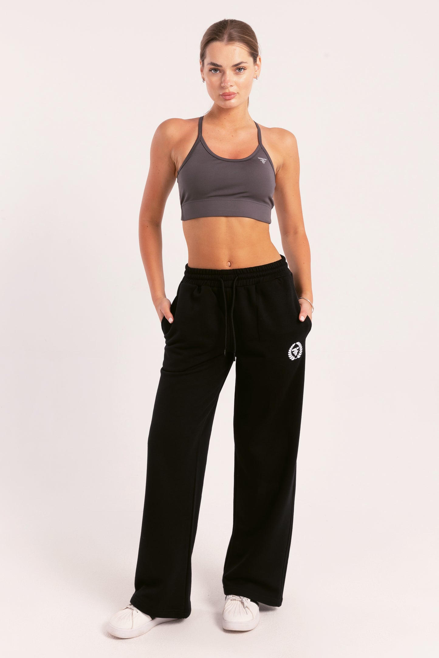 Black Elite Crest sweatpants