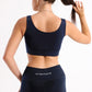 Dark Blue Molded Cup Sports Bra - sports bras, support