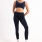 Dark Blue Molded Cup Sports Bra - sports bras, support