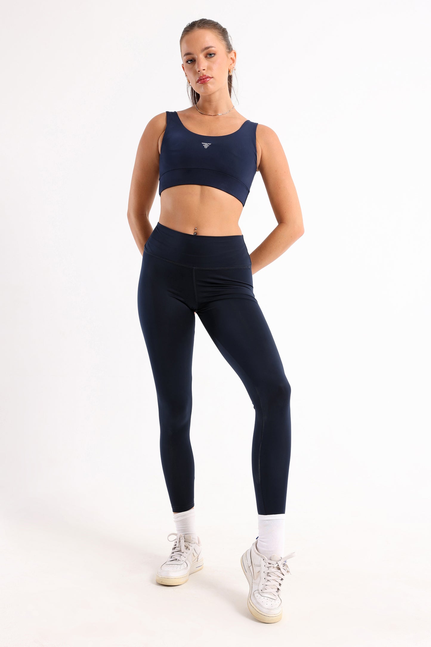 Dark Blue Basic Leggings - leggings, basic