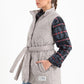 Silver Long Puffer Vest