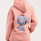 Chaotic stitch print hoodie