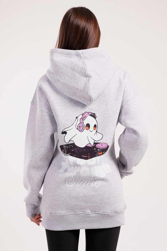 Boo Groove Time Print Hoodie