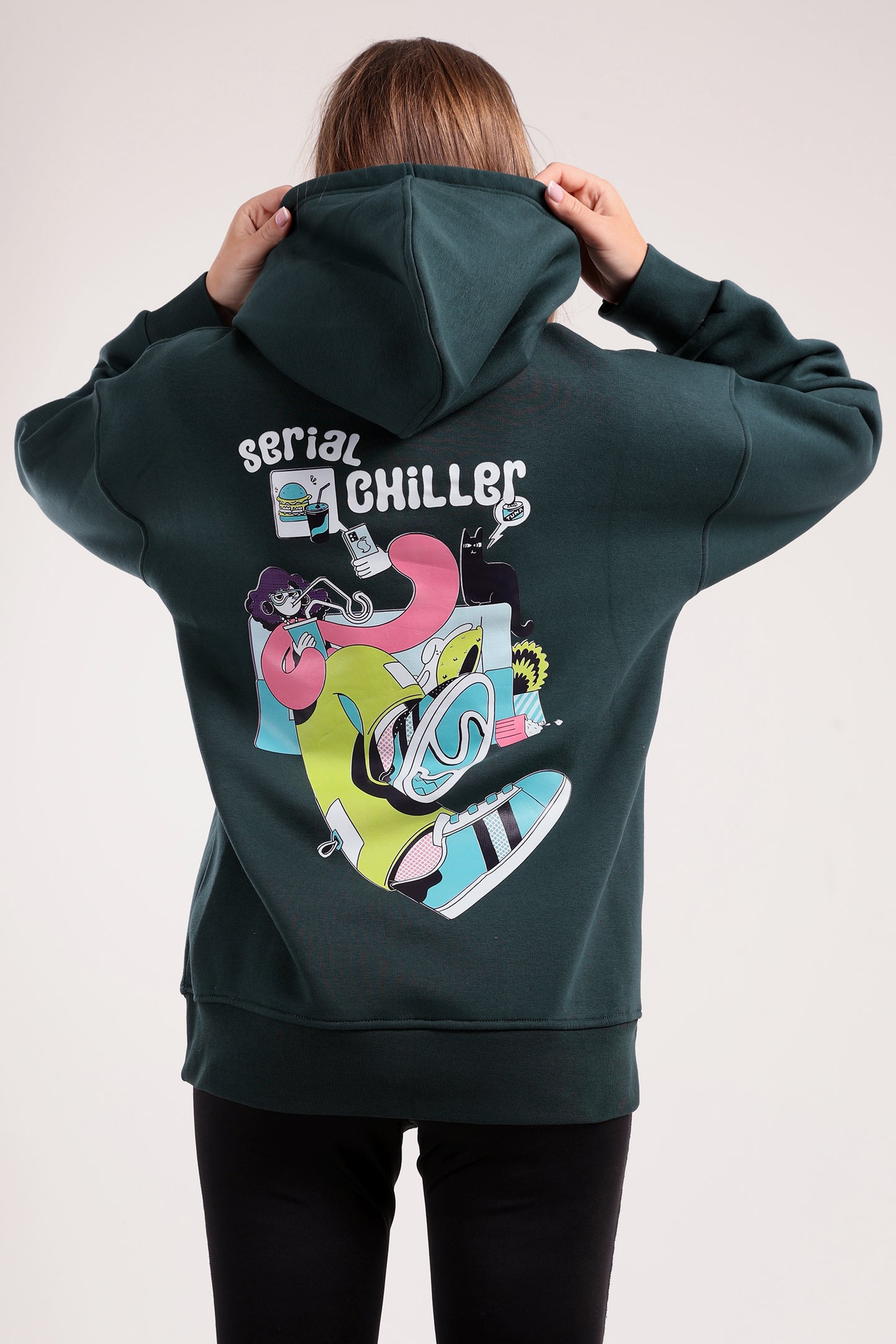 Chill Like A Boss Print Hoodie