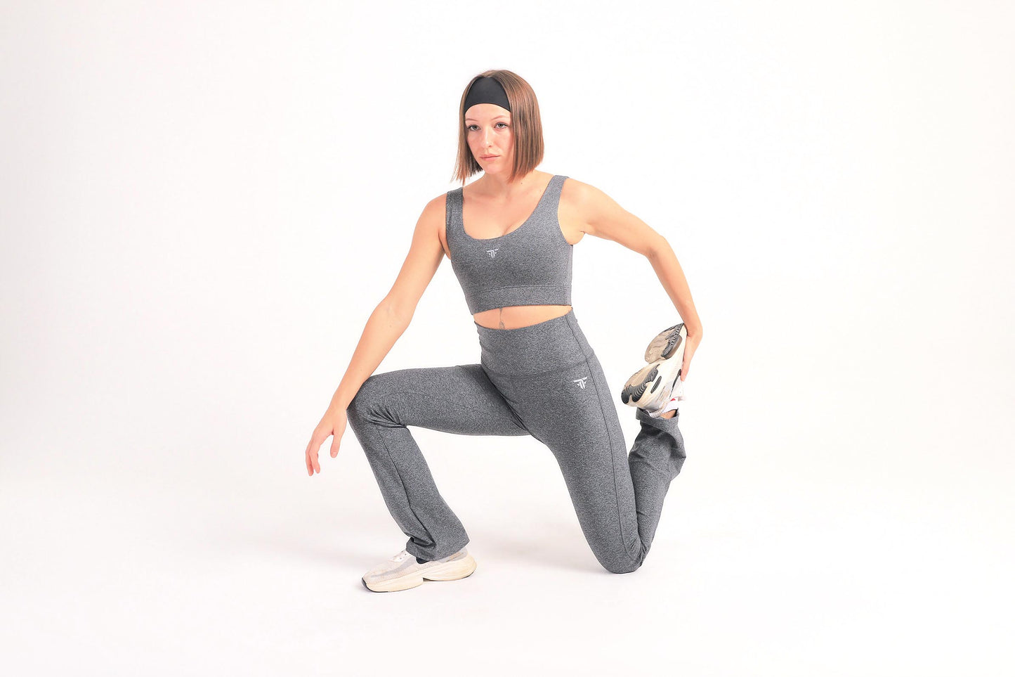 Dark Gray Yoga Flare Pants