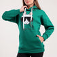 Cool Llama Print Hoodie