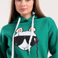 Cool Llama Print Hoodie