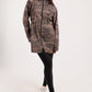 Green Camo Drawstring Oversized Jacket