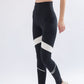 Black Piping Color Block Leggings