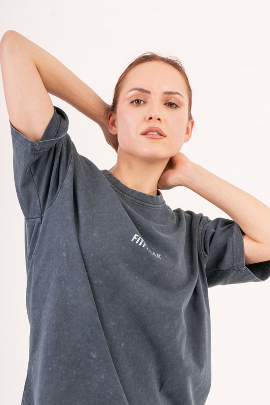 Black Washed Oversized T-shirt