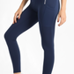 Dark Blue Basic Pocket Leggings - leggings, basic