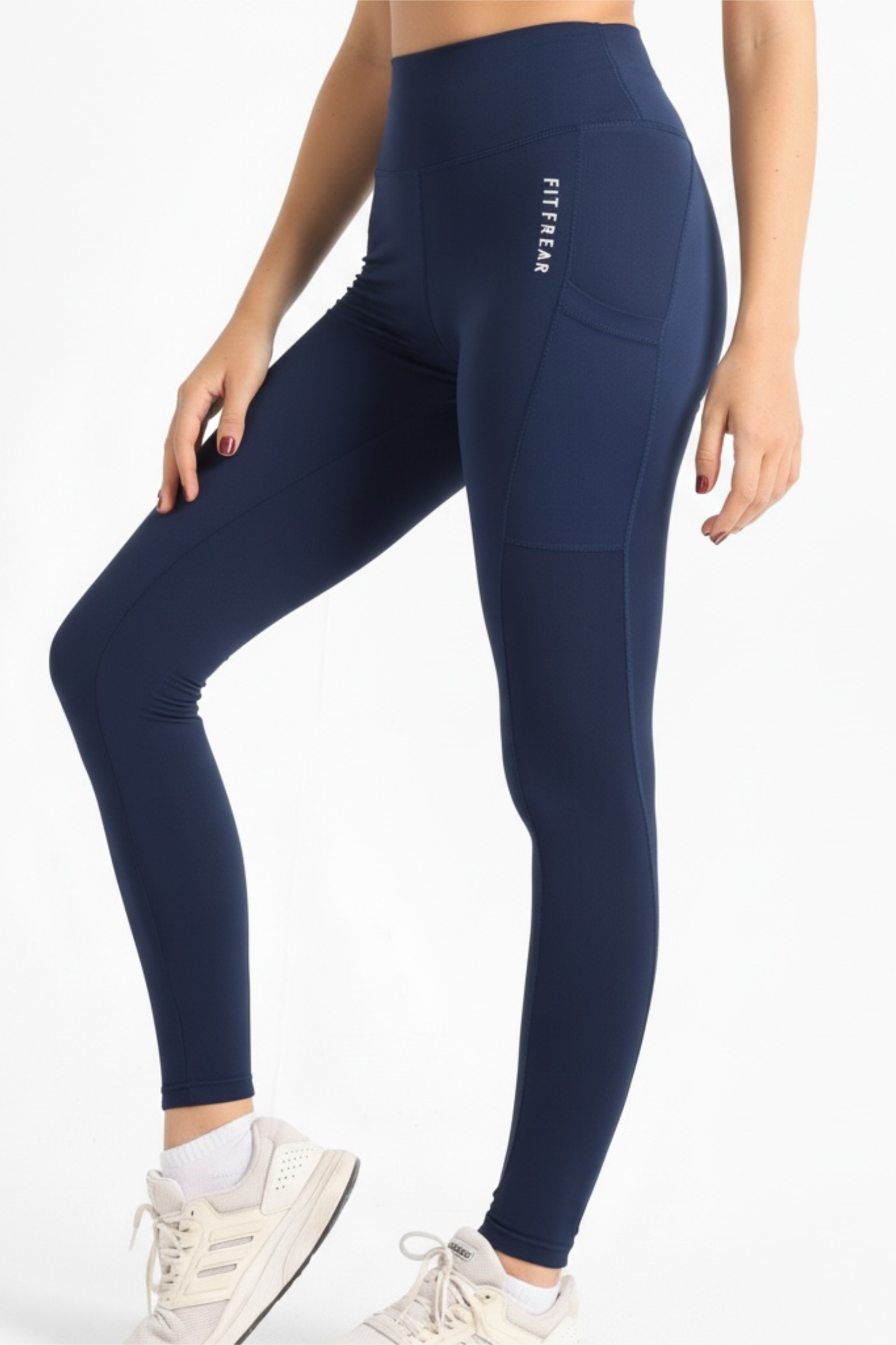 Dark Blue Basic Pocket Leggings - leggings, basic