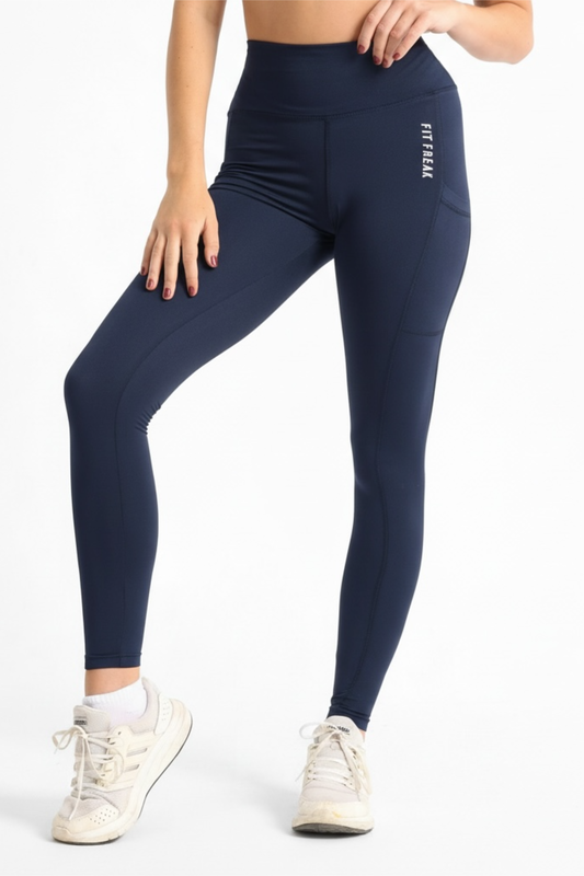 Dark Blue Basic Pocket Leggings