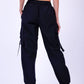 Black Cargo Joggers