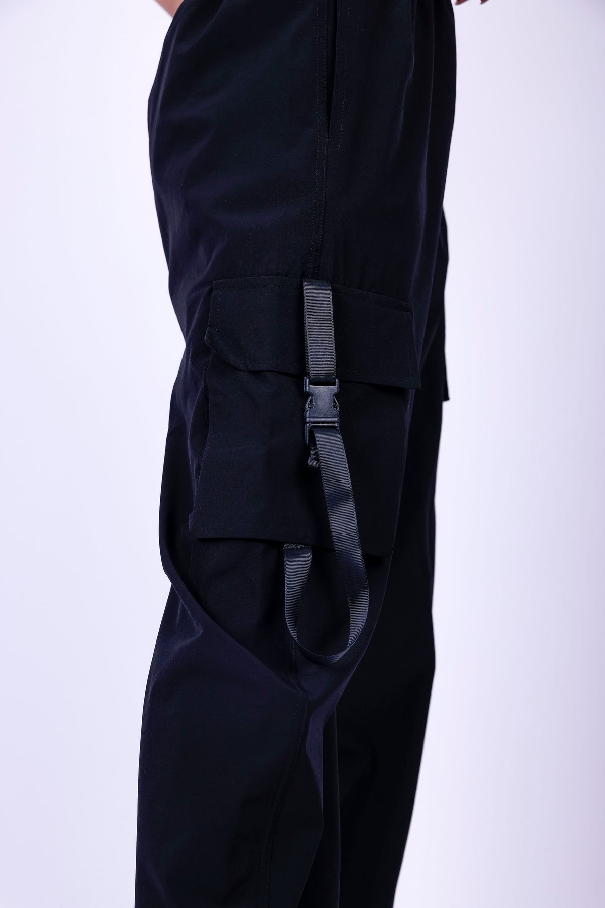 Black Cargo Joggers
