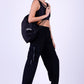 Black Cargo Joggers