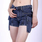 Flap Pocket Denim Shorts