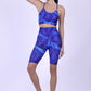 Blue Marble Printed Cycling Short