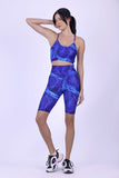 Blue Marble Printed Cycling Short