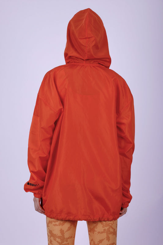 Orange Waterproof Half-Zip Pullover