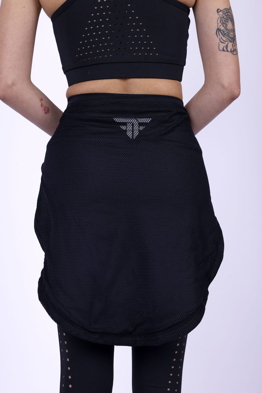 Mesh Black Hip Cover With Sleeves