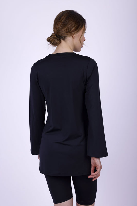 Training Bell Sleeve Top In Black