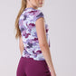 Storm Camo Print Cap Sleeve top