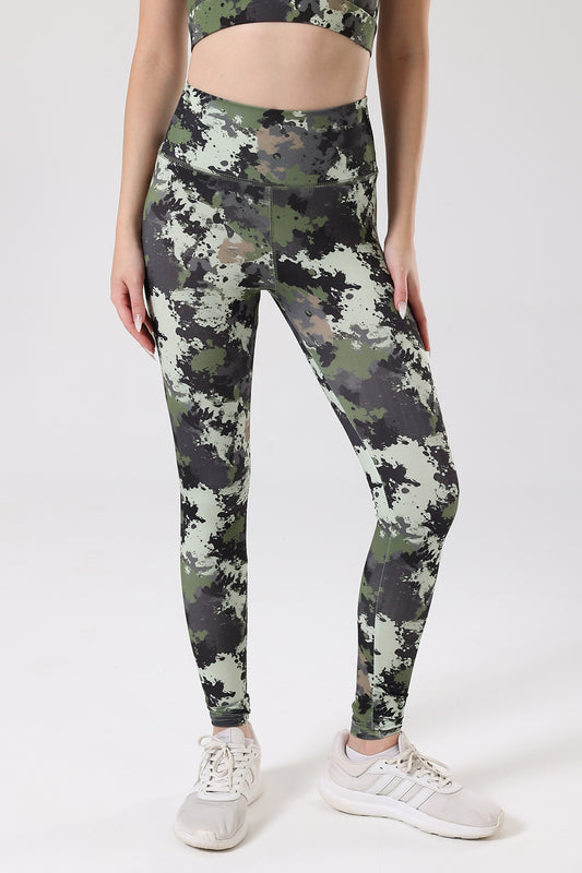 Storm splash print leggings