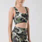 Storm Splash Print Sports Bra