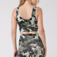 Storm Splash Print Sports Bra