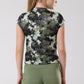 Storm Splash Print Cap Sleeve top