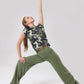 Storm Splash Print Cap Sleeve top