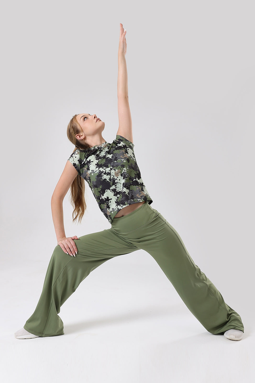 Storm Splash Print Cap Sleeve top