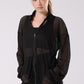 Mesh See-Through Black Jacket