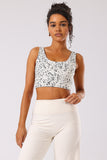 Ink Storm Print Sports Bra