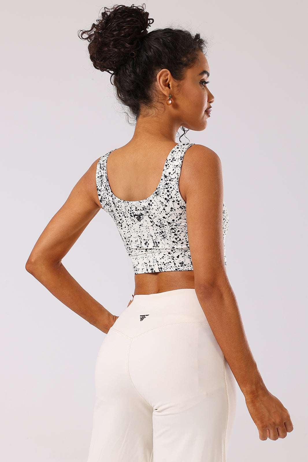 Ink Storm Print Sports Bra