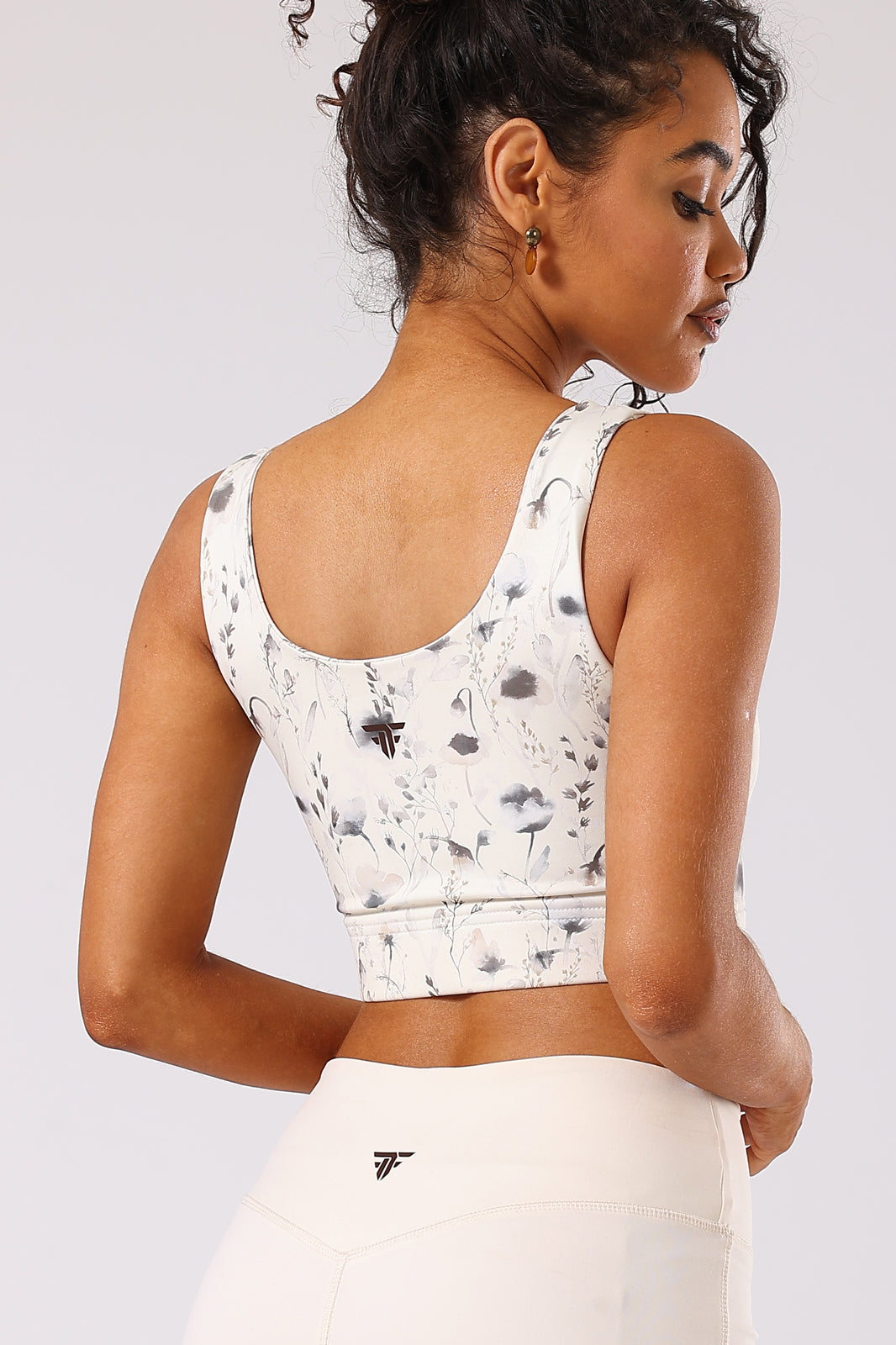 Storm Bloom Print Sports Bra